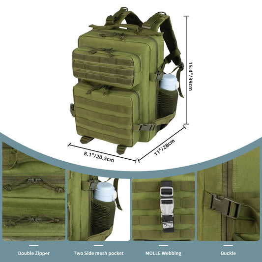 School Bags Large Capacity Mens Waterproof Backpack Simple Multilayer 25L Men Tactical Backpack Softback Outdoor
