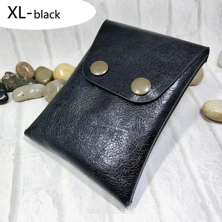 Mini Waist Bag Genuine Leather Belt Pouch Wallet Card Holder Car Key Purse Pack Driver's license Case Men Women 6071