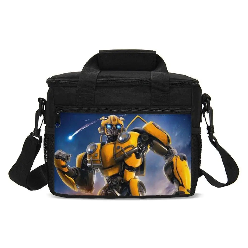 T-Transformers Child School Backpack with Lunch Bags ,Pencil Bags ,School Bags for Boys Girls Best Gift