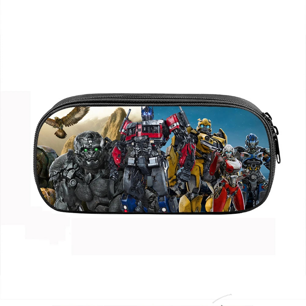 T-Transformers Child School Backpack with Lunch Bags ,Pencil Bags ,School Bags for Boys Girls Best Gift