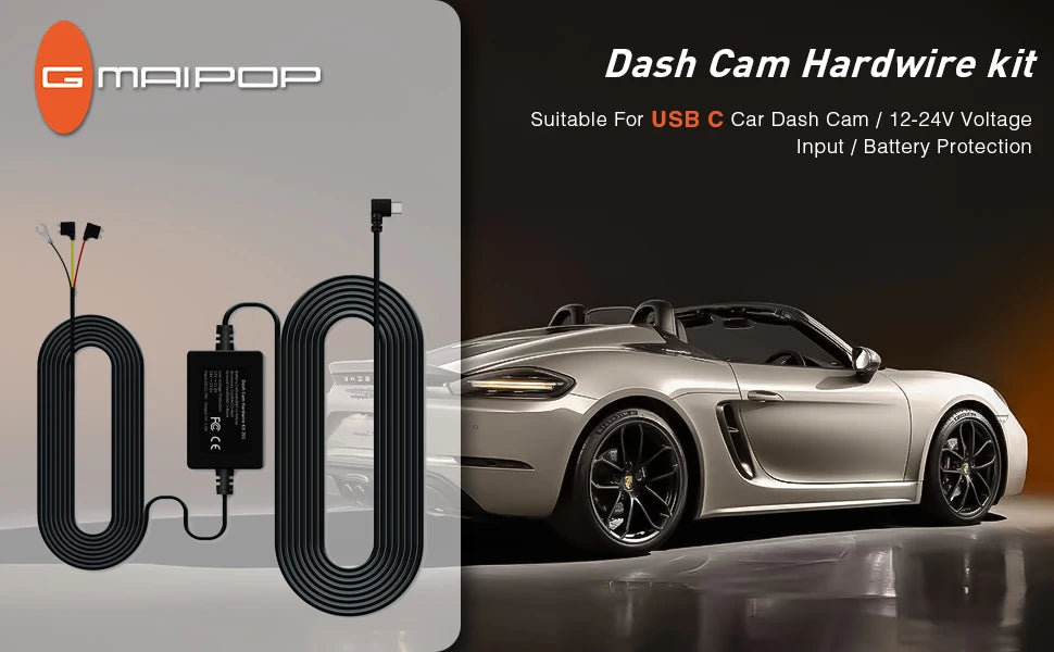 Dashcam 4 Channel Voice Recording Video Recorder Black Box 1080P Night Vision dash cam automobile Auto parts add Hardwire kit