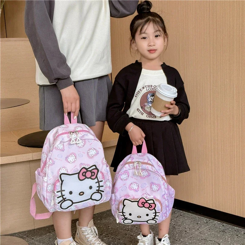Kawaii Hello Kitty Kuromi Cinnamoroll Backpacks Cute Cartoon My Melody Pochacco Pompom Purin Anime Storage School Bag Sac A Dos