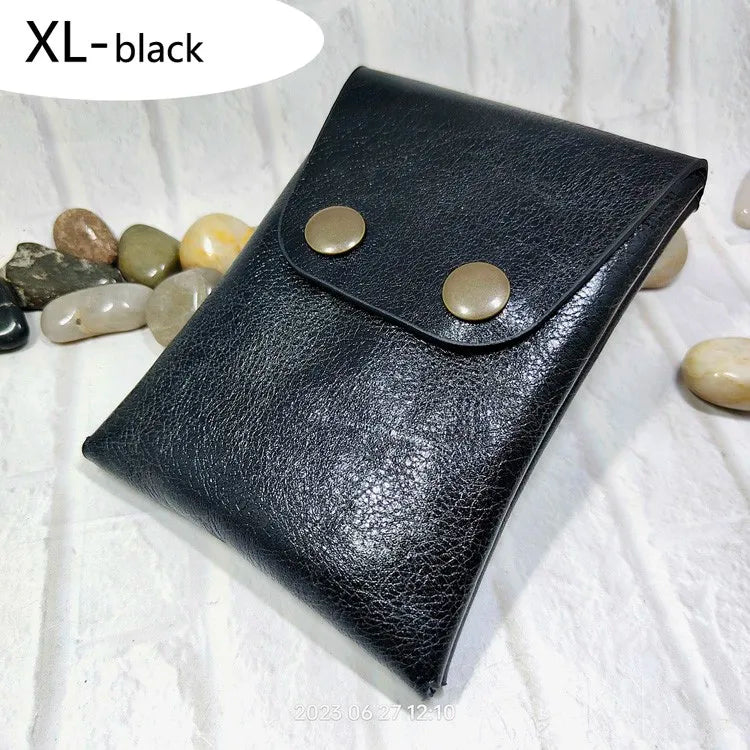 Mini Waist Bag Genuine Leather Belt Pouch Wallet Card Holder Car Key Purse Pack Driver's license Case Men Women 6071