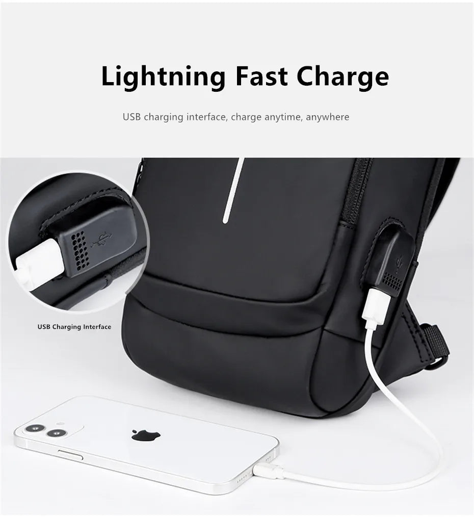 JEEP BULUO Brand High Quality Men Chest Sling Bags Motorcycle Crossbody Shoulder Bag Travel Pack Anti-theft Male Fashion Hot New