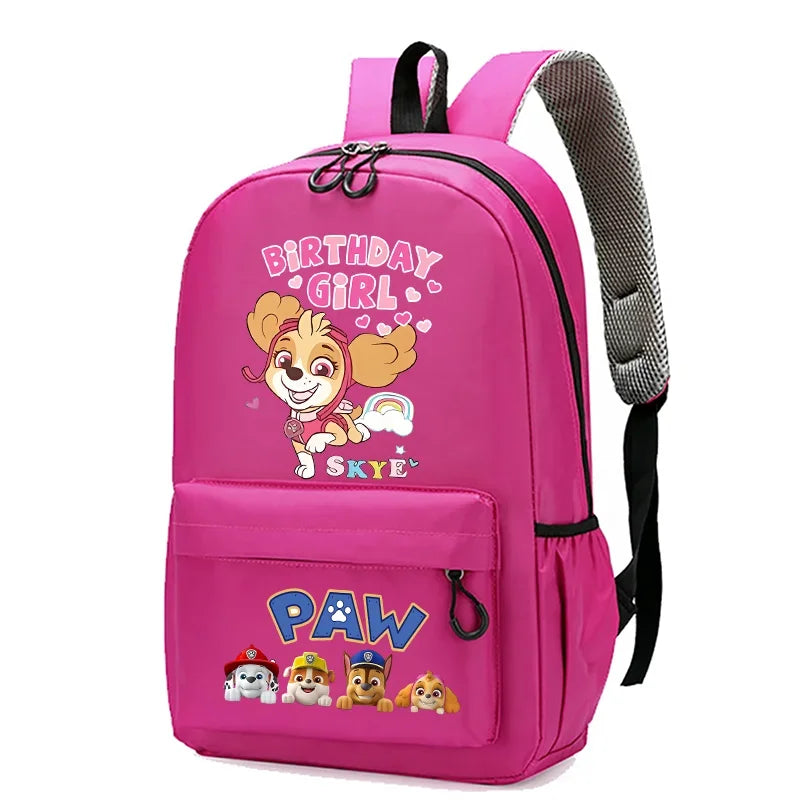 Paw Patrols Baby Backpack Cute Chase Skye Dogs Anime Student School Bag Travel Storage Bags Marshall Fashion Boys Girl Kids Gift