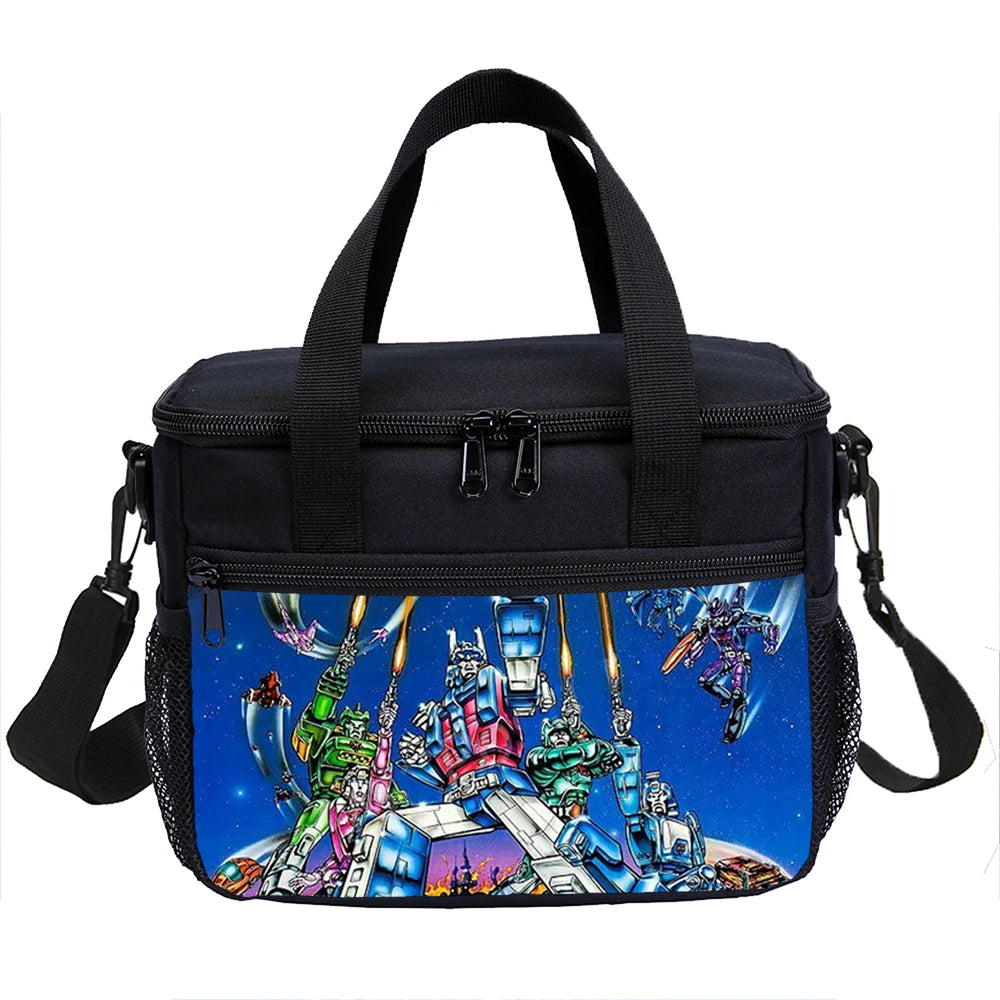 T-Transformers Child School Backpack with Lunch Bags ,Pencil Bags ,School Bags for Boys Girls Best Gift