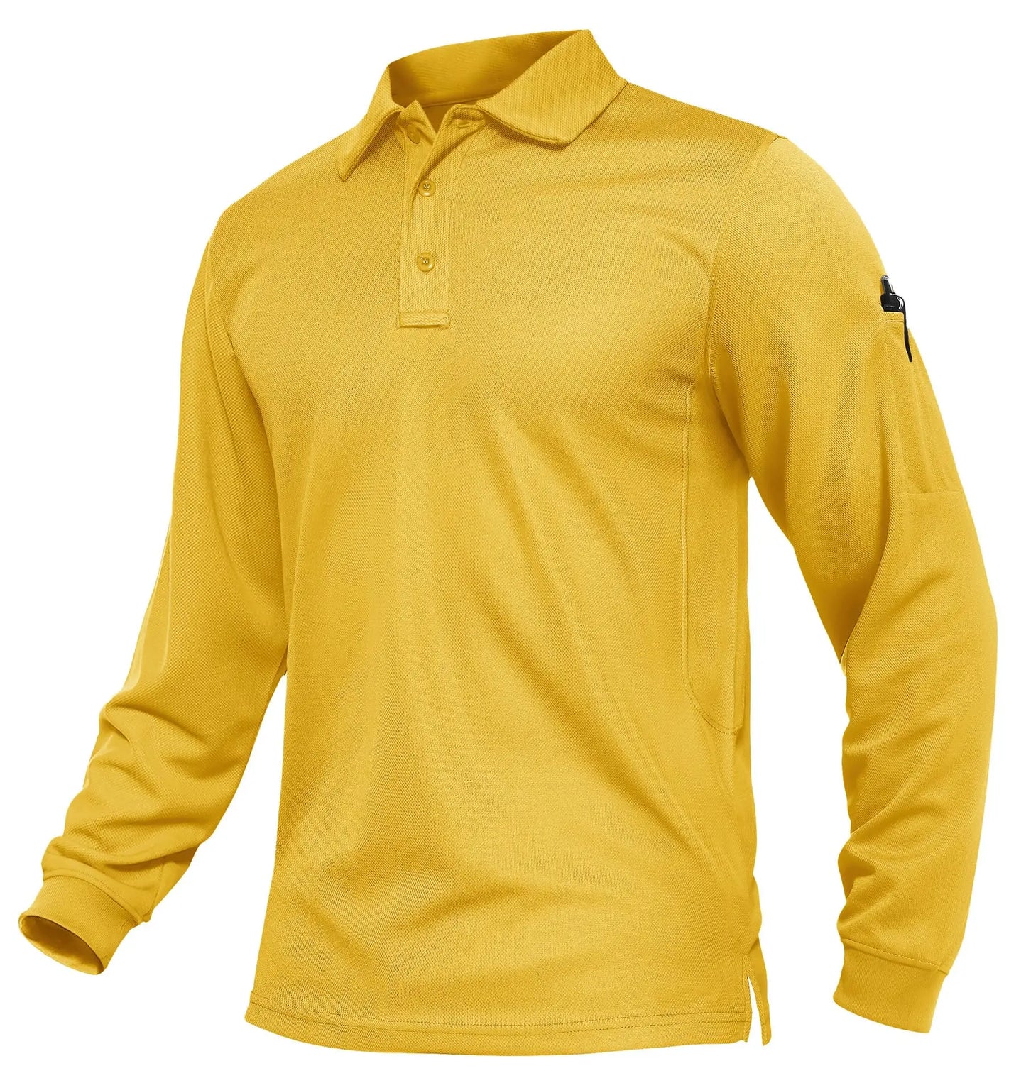 KEFITEVD Men's Golf Polo Shirt Quick Dry Breathable Lightweight T-Shirts Athletic Workout Outdoor Shirts Camping Fishing Tops