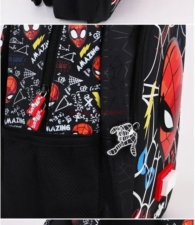 Marvel Spider Man Australia Smiggle Backpack Boy Backpack Student Backpack Water Bottle Lunch Bag Pencil Case Stationery