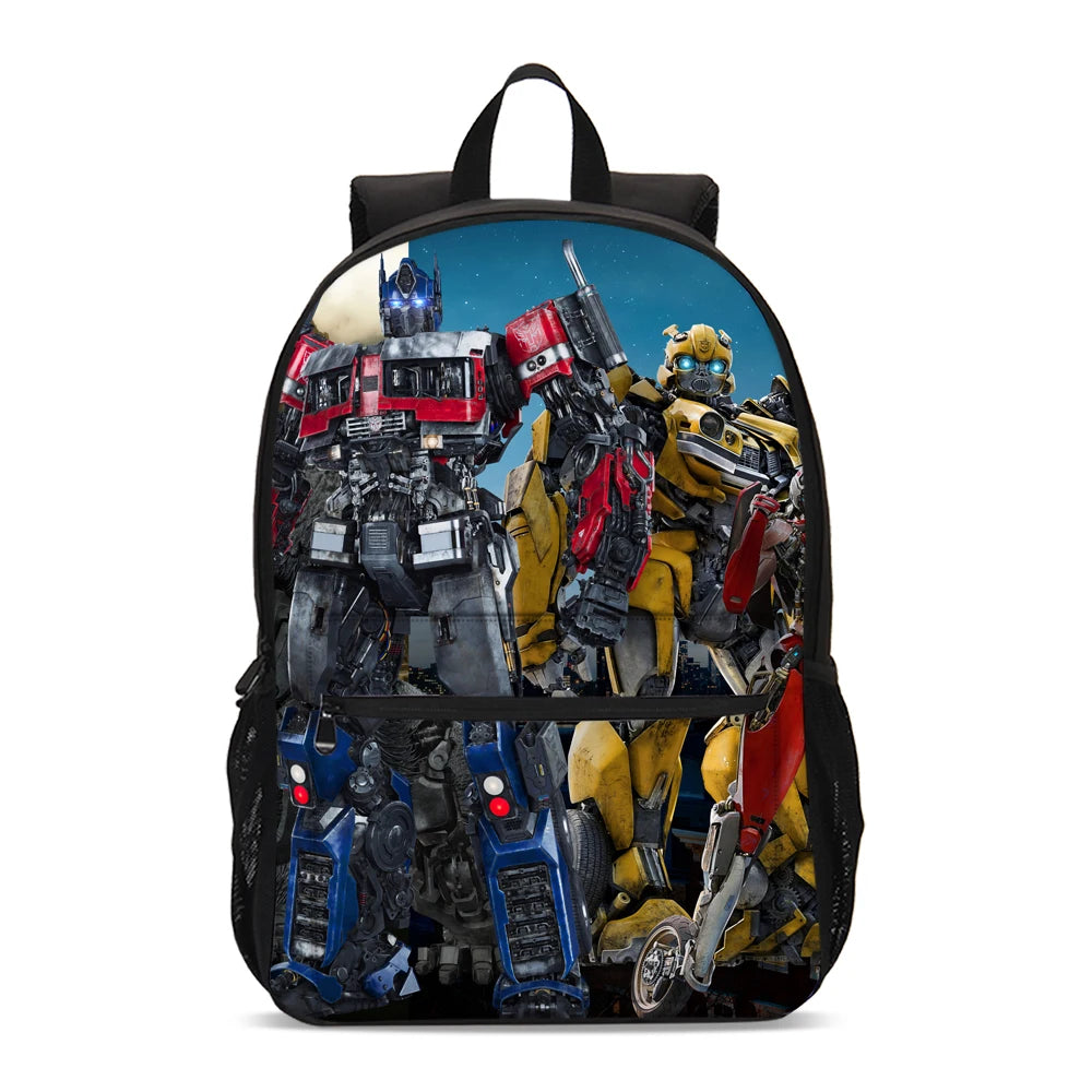 T-Transformers Child School Backpack with Lunch Bags ,Pencil Bags ,School Bags for Boys Girls Best Gift