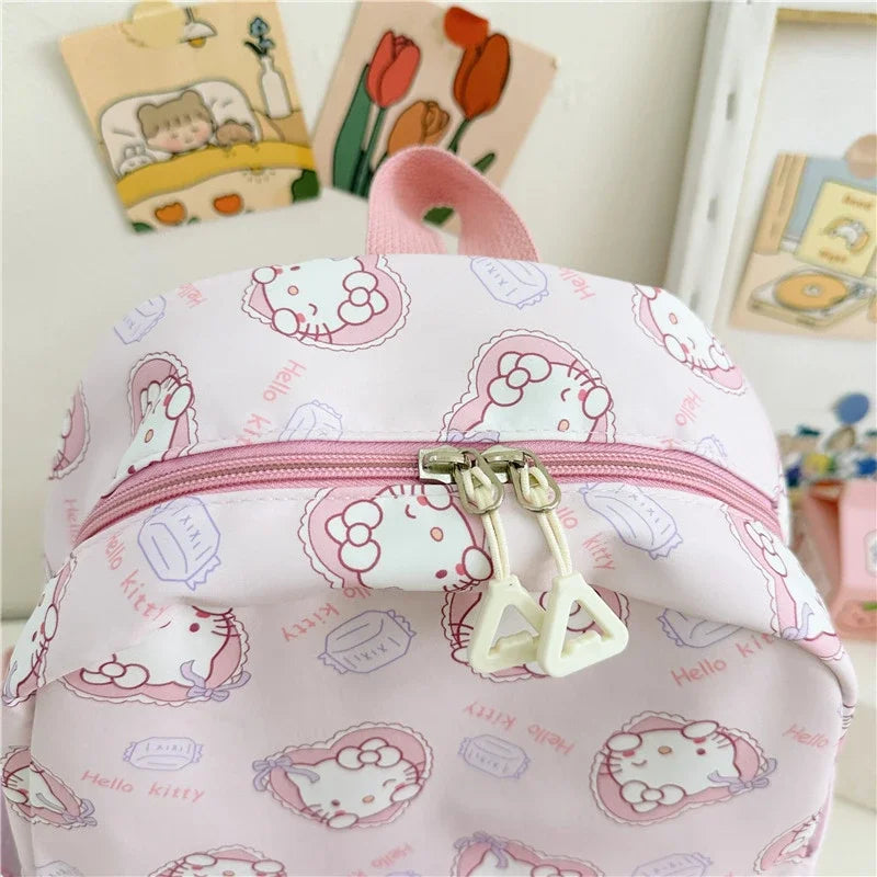 Kawaii Hello Kitty Kuromi Cinnamoroll Backpacks Cute Cartoon My Melody Pochacco Pompom Purin Anime Storage School Bag Sac A Dos