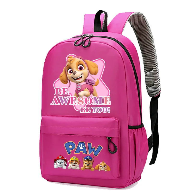 Paw Patrols Baby Backpack Cute Chase Skye Dogs Anime Student School Bag Travel Storage Bags Marshall Fashion Boys Girl Kids Gift