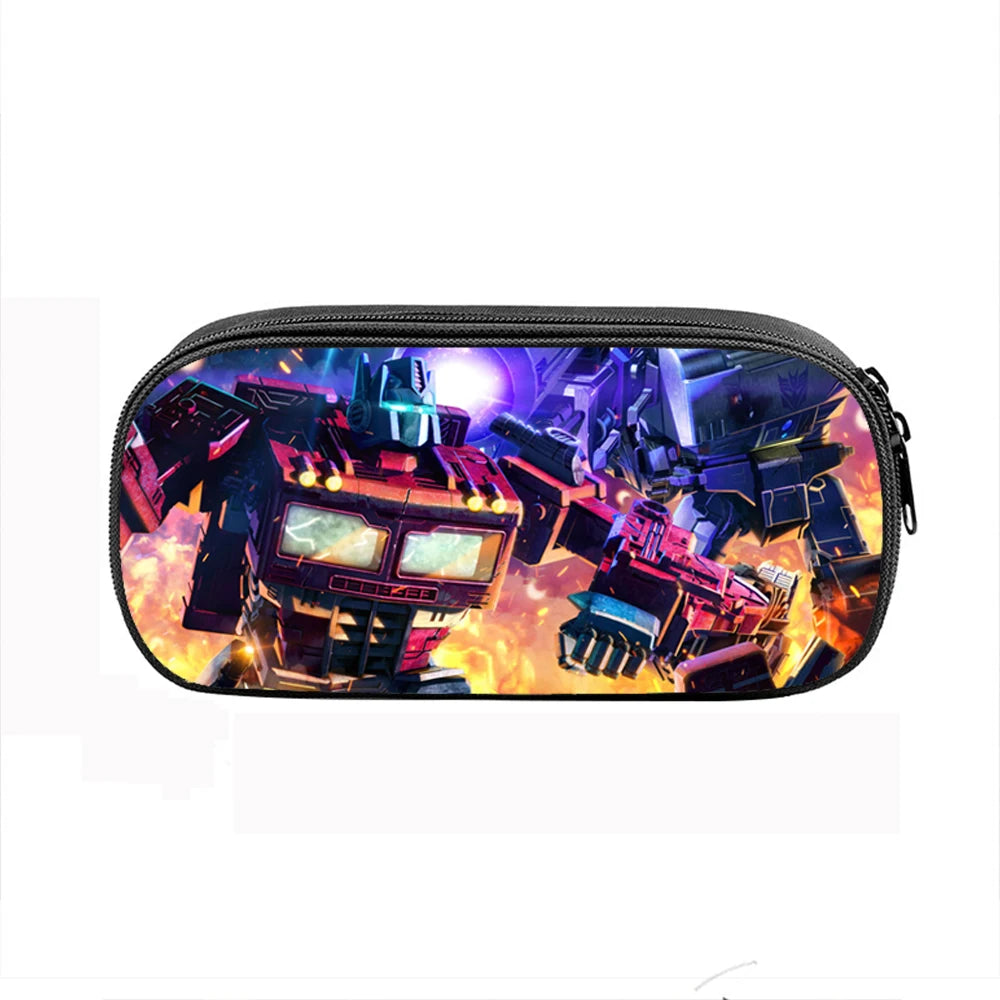 T-Transformers Child School Backpack with Lunch Bags ,Pencil Bags ,School Bags for Boys Girls Best Gift