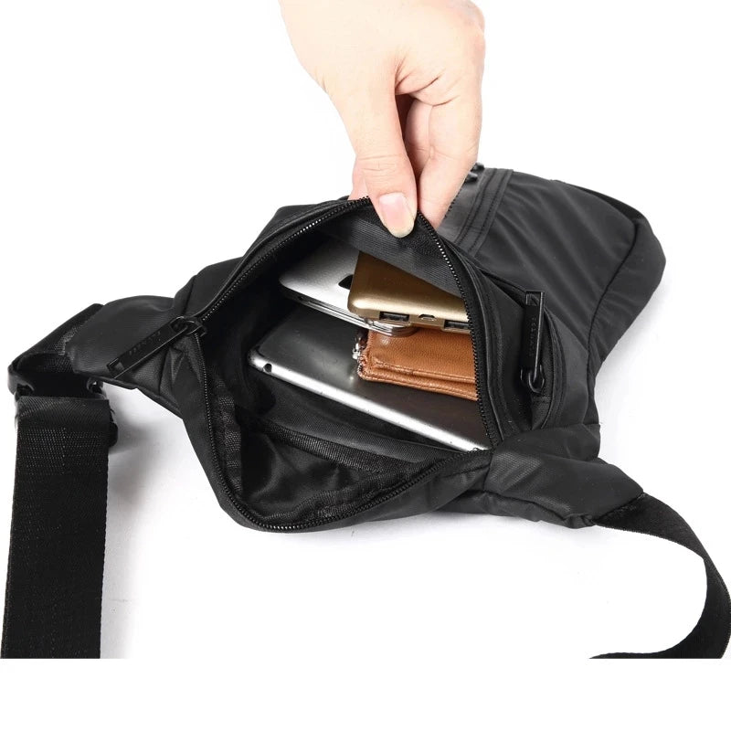MARKROYAL Men Thigh Fanny Pack Drop Bag Motorcycle Riding Shoulder Pouch Crossbody Nylon Male Hip Bum Belt Leg Waist Bags