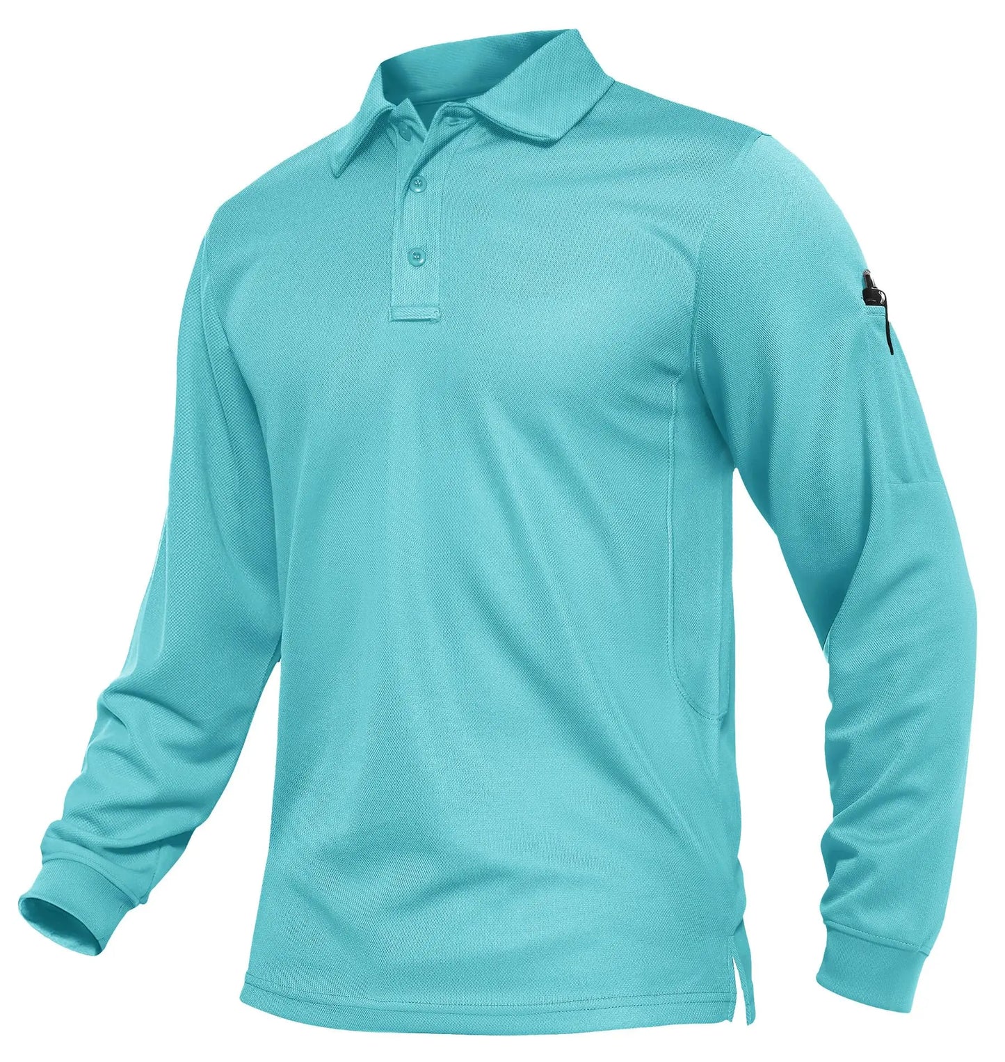 KEFITEVD Men's Golf Polo Shirt Quick Dry Breathable Lightweight T-Shirts Athletic Workout Outdoor Shirts Camping Fishing Tops