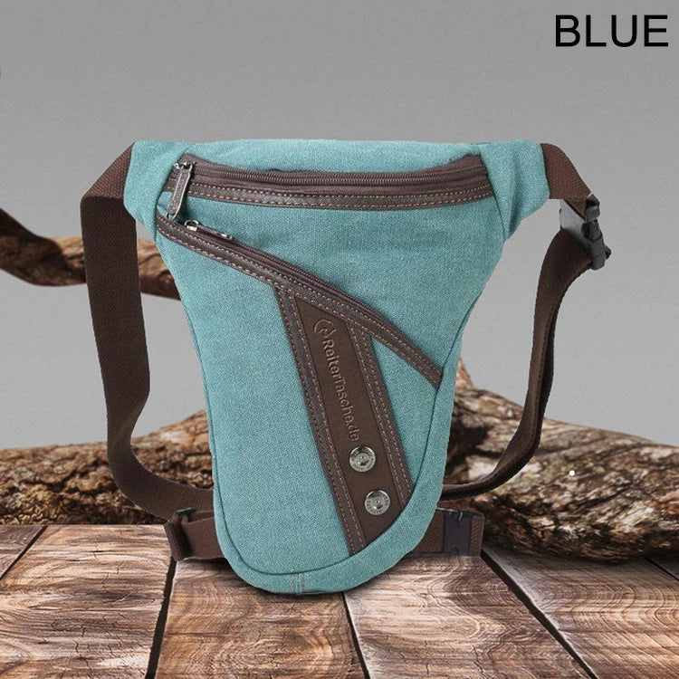 MARKROYAL Men Thigh Fanny Pack Drop Bag Motorcycle Riding Shoulder Pouch Crossbody Nylon Male Hip Bum Belt Leg Waist Bags
