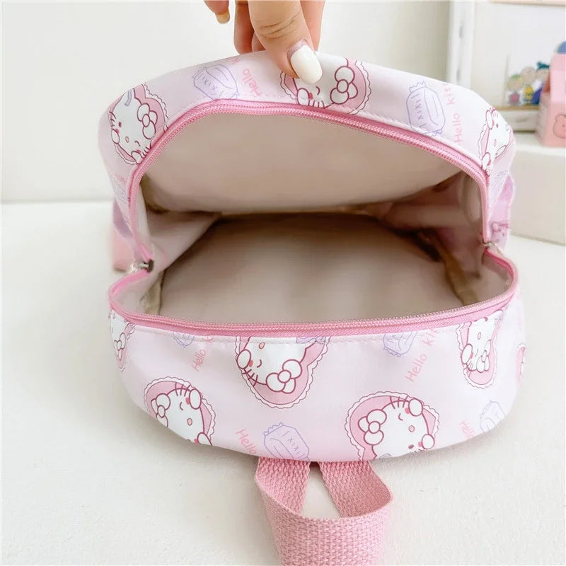 Kawaii Hello Kitty Kuromi Cinnamoroll Backpacks Cute Cartoon My Melody Pochacco Pompom Purin Anime Storage School Bag Sac A Dos