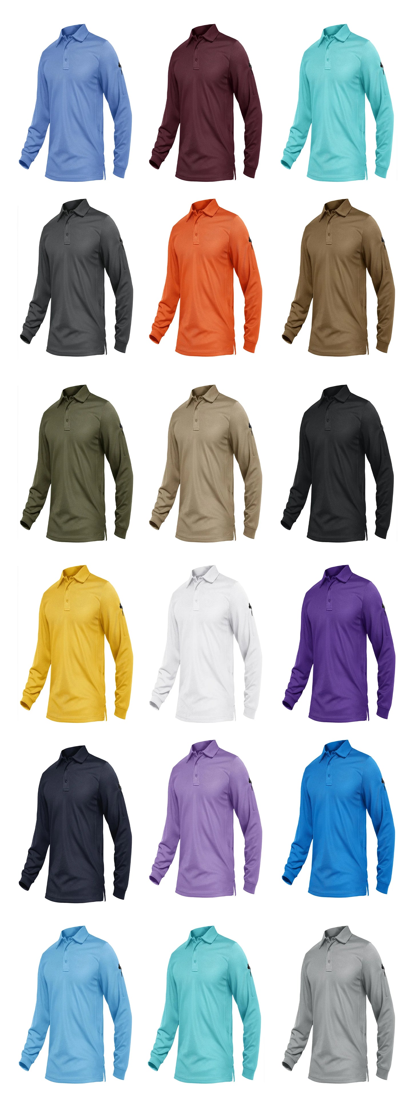 KEFITEVD Men's Golf Polo Shirt Quick Dry Breathable Lightweight T-Shirts Athletic Workout Outdoor Shirts Camping Fishing Tops