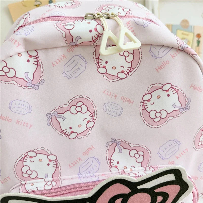 Kawaii Hello Kitty Kuromi Cinnamoroll Backpacks Cute Cartoon My Melody Pochacco Pompom Purin Anime Storage School Bag Sac A Dos