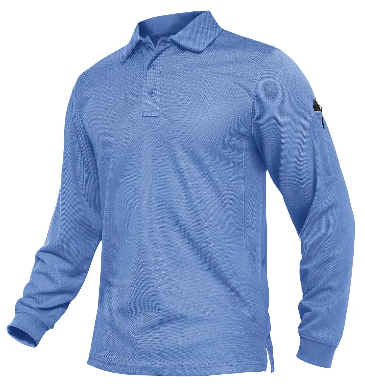 KEFITEVD Men's Golf Polo Shirt Quick Dry Breathable Lightweight T-Shirts Athletic Workout Outdoor Shirts Camping Fishing Tops