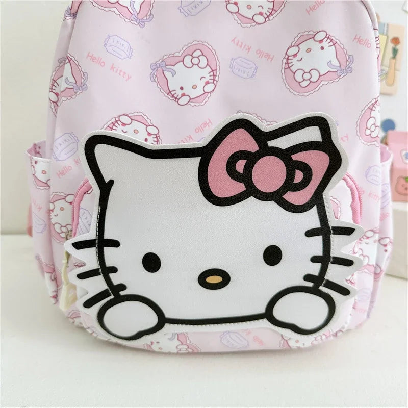 Kawaii Hello Kitty Kuromi Cinnamoroll Backpacks Cute Cartoon My Melody Pochacco Pompom Purin Anime Storage School Bag Sac A Dos