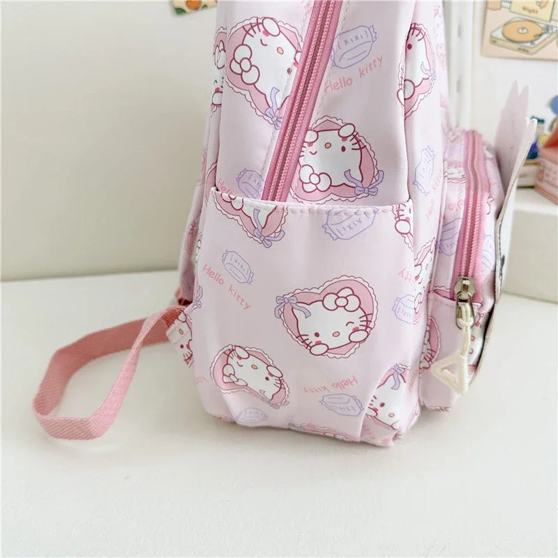 Kawaii Hello Kitty Kuromi Cinnamoroll Backpacks Cute Cartoon My Melody Pochacco Pompom Purin Anime Storage School Bag Sac A Dos