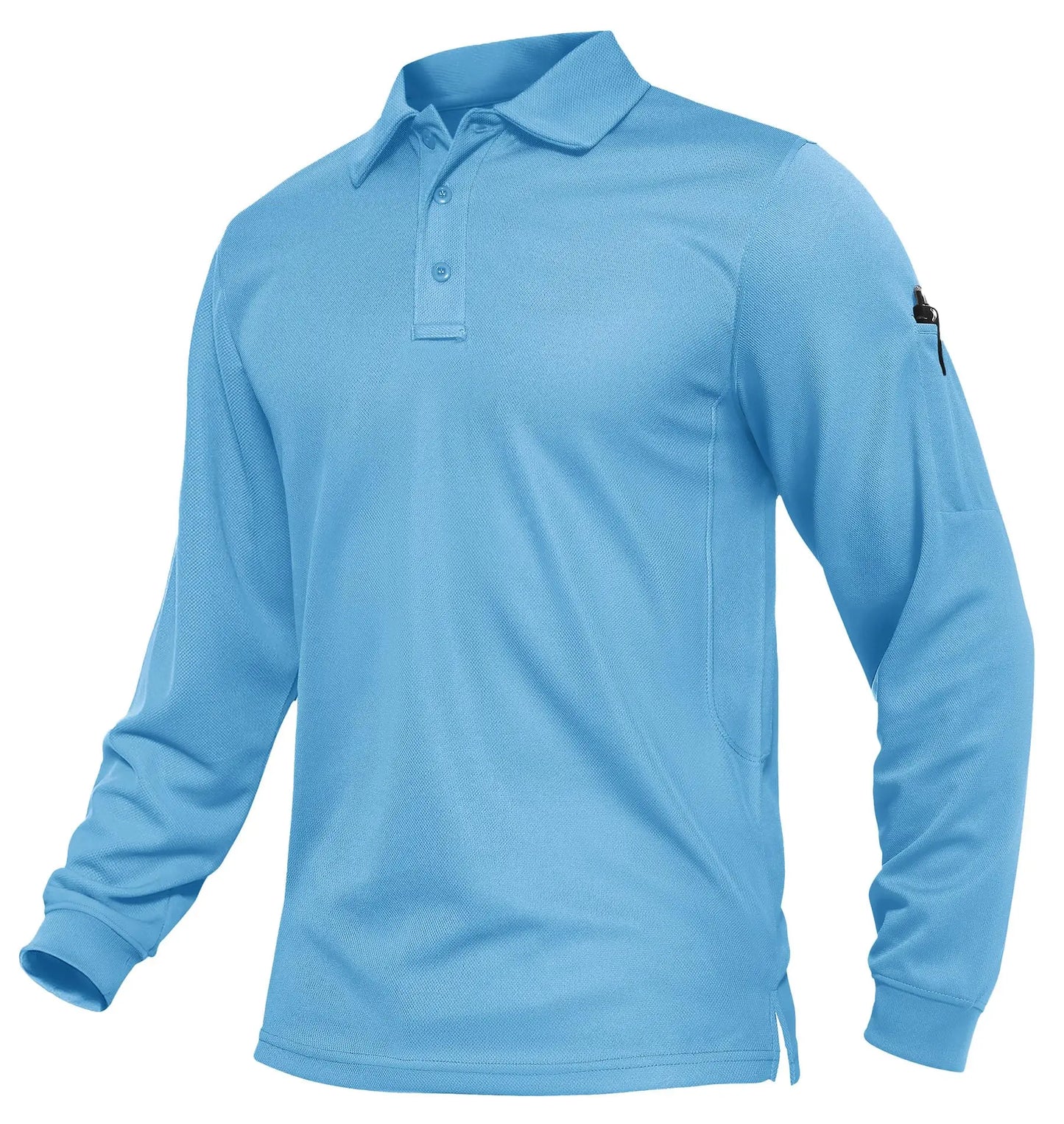 KEFITEVD Men's Golf Polo Shirt Quick Dry Breathable Lightweight T-Shirts Athletic Workout Outdoor Shirts Camping Fishing Tops