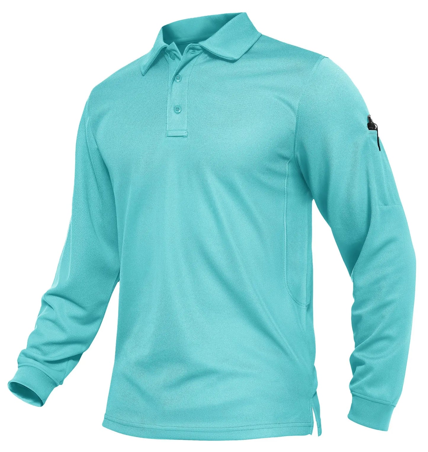 KEFITEVD Men's Golf Polo Shirt Quick Dry Breathable Lightweight T-Shirts Athletic Workout Outdoor Shirts Camping Fishing Tops
