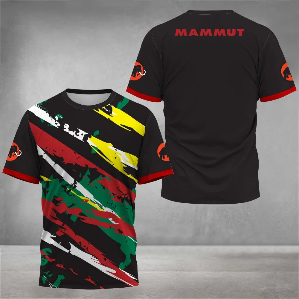 Men's Clothing 3D Printed Running Fitness Sports T Shirt Top Fashion Men's Short Sleeve T-Shirt Summer Breathable Comfortable