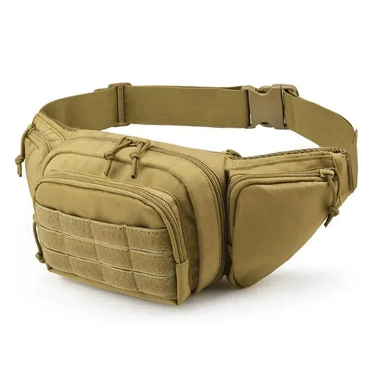 Men Waist Tactical Fanny Pack Motorcycle Rider Sports Belt Bag Climb Camping Nylon Male Tool Sling Chest Hip Bum Bag
