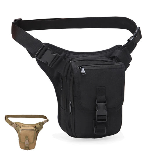 High Quality Men Nylon Assault Waist Pack Fanny Bags Short Pistol Gun Motorcycle Rider Camouflage Male Hip Bum  Belt Bag