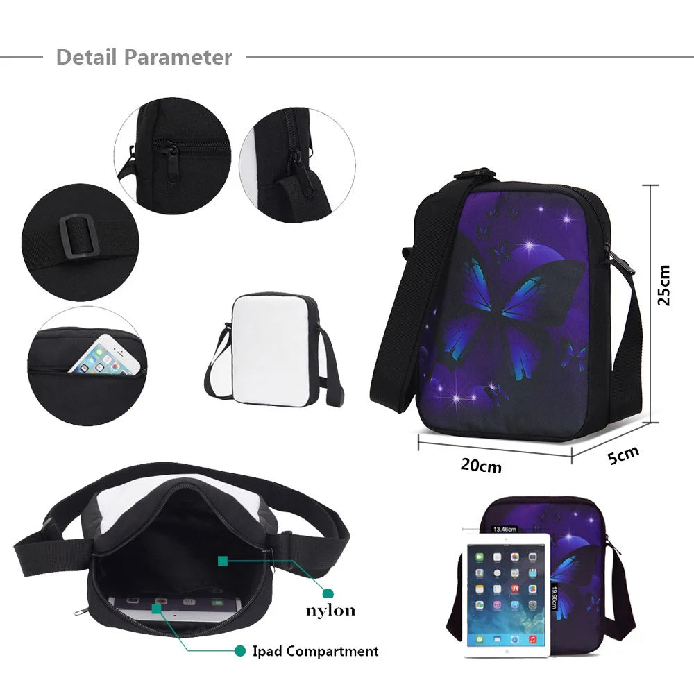 T-Transformers Child School Backpack with Lunch Bags ,Pencil Bags ,School Bags for Boys Girls Best Gift