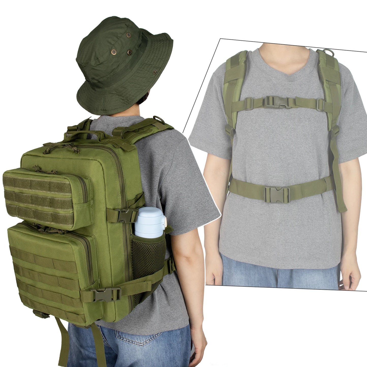 School Bags Large Capacity Mens Waterproof Backpack Simple Multilayer 25L Men Tactical Backpack Softback Outdoor